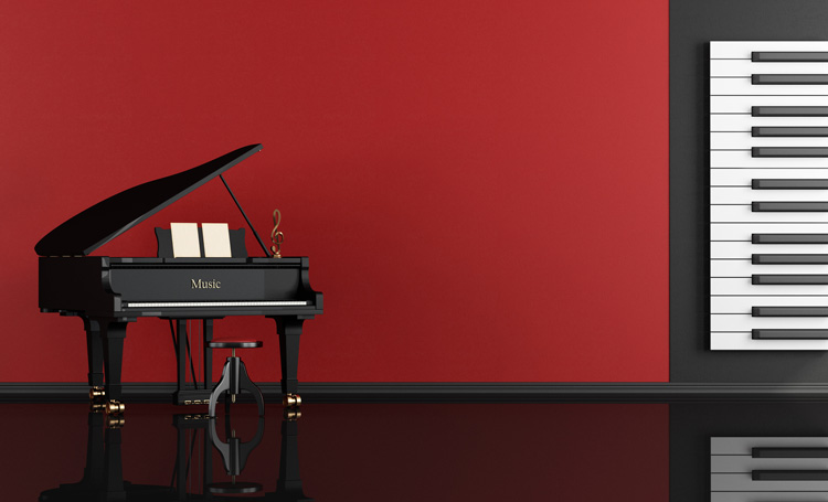 klavier kaufen rot